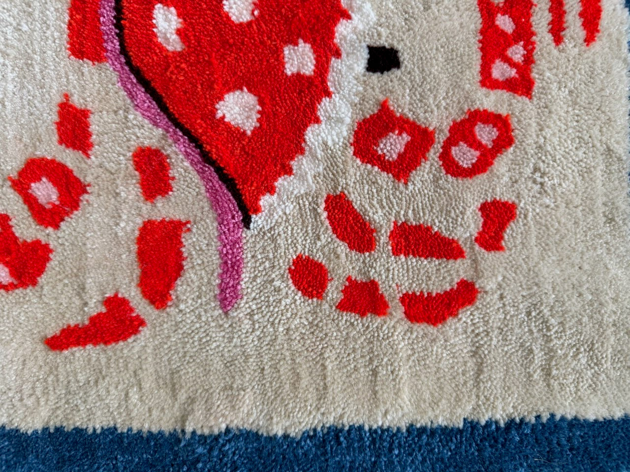 Crab Stamp Rug
